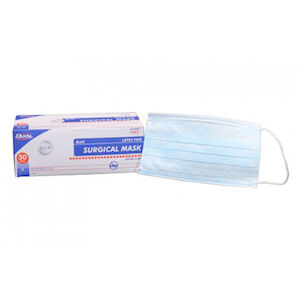 FACE MASK SURGICAL EARLOOP BLUE 6/50